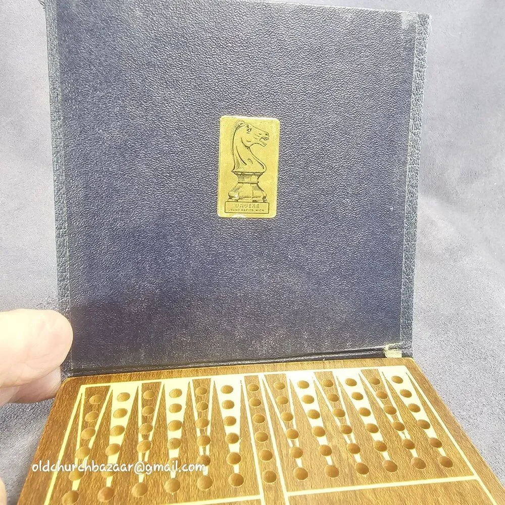 Vintage Drueke Backgammon Vol. 102 Travel Game Grand Rapids MI